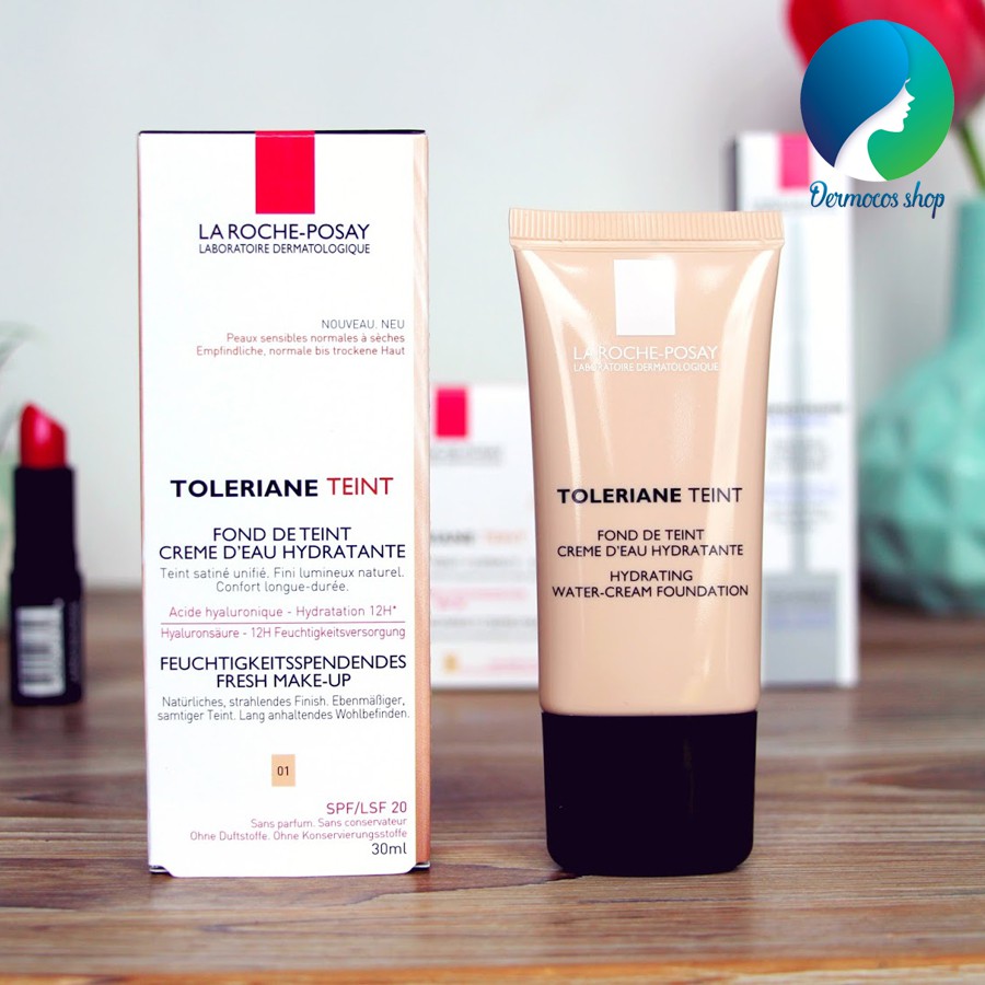 Kem nền cho da nhạy cảm khô hoặc da thường LRP Fond De Teint Creme D’eau Hydratante | BigBuy360 - bigbuy360.vn