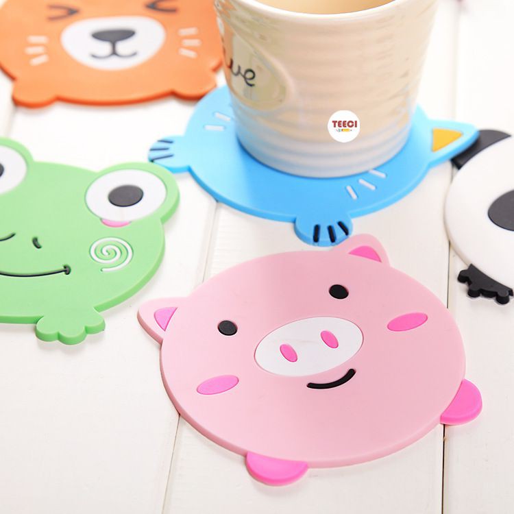 Miếng Lót Cốc Hình Thú Cưng Siêu Cute T082