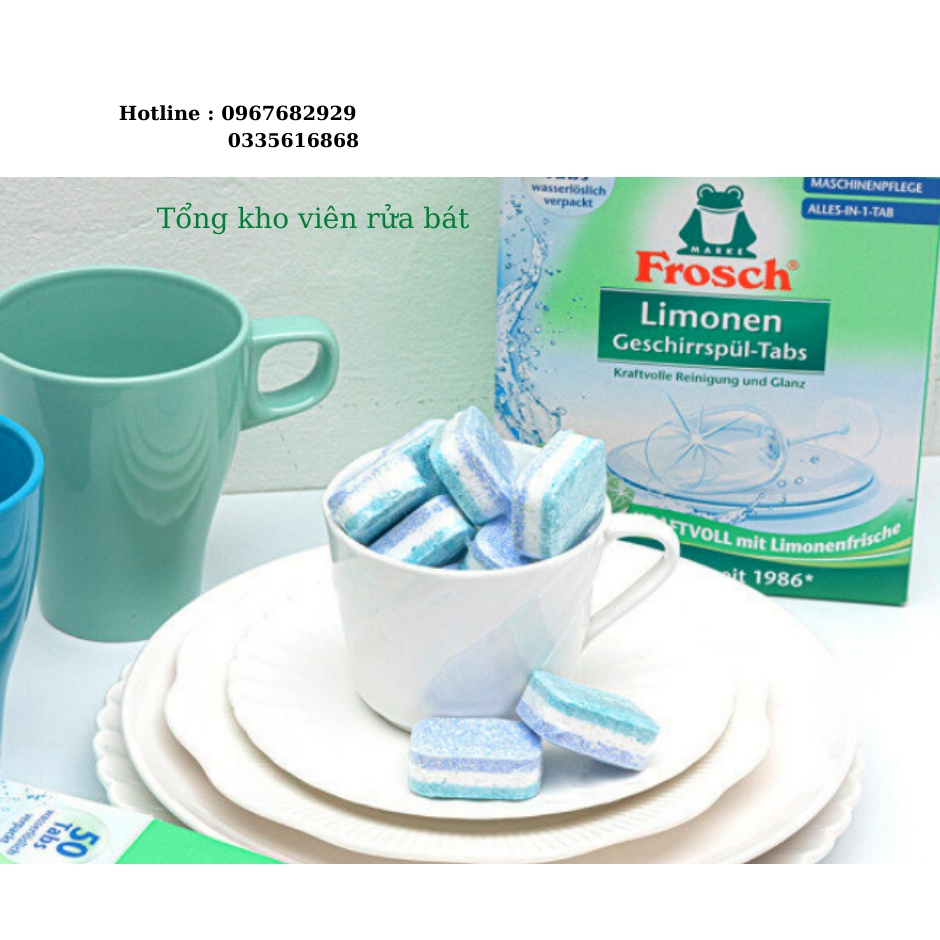 Viên rửa bát hữu cơ đa năng thân thiện với môi trường của Đức Green Lemon 30 viên