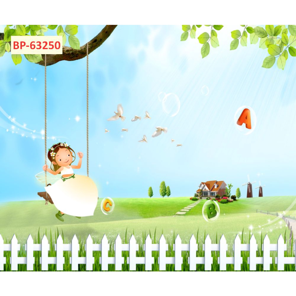 Tranh Dán Tường Phòng Trẻ Em Hoạt Hình Ngộ Nghĩnh