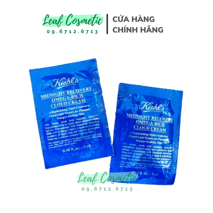 Kem Dưỡng Phục Hồi Chuyên Sâu Ban Đêm KIEHL'S Midnight Recovery Omega Rich Cloud Cream