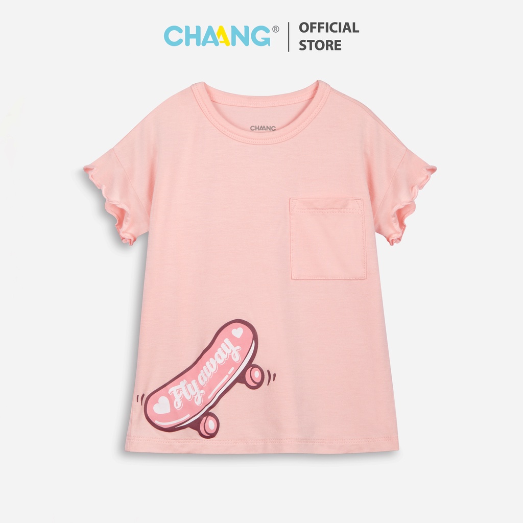 Áo phông cộc tay Active hồng Chaang