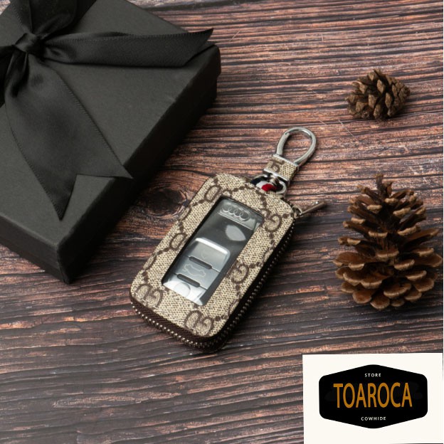 Bao Da chìa khóa smartkey ô tô  thời trang đa màu nhiều size Toaroca chống trầy xước,rơi,vỡ