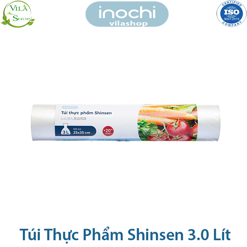 Túi Đựng Thực Phẩm, Túi Thực Phẩm Tự Hủy Shinsen 3.0L Inochi, Được Sản Xuất Theo Tiêu Chuẩn Châu Âu