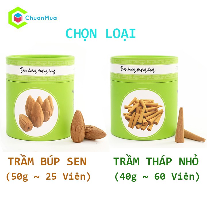 Trầm Nụ Trầm Tháp Sạch Vì Sức Khỏe - Nhang Xanh Trầm Hương Thượng Hạng