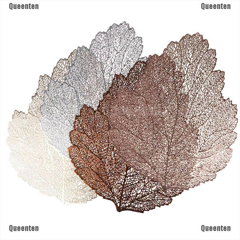 1 Miếng Lót Bàn Ăn Pvc Họa Tiết Lá Cây