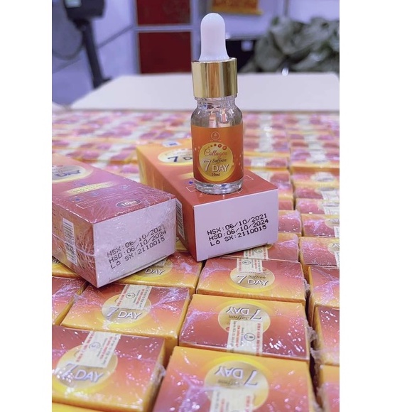 Serum collagen Saffron tái sinh 7Days Olic mẫu mới chính hãng