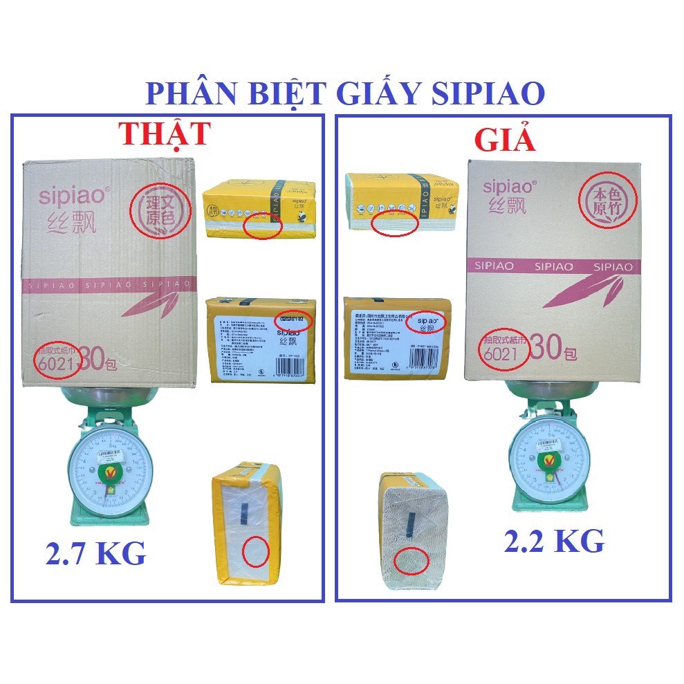 THÙNG 30 GÓI GIẤY ĂN GẤU TRÚC CHÍNH HIỆU SIPIAO ( 1995 GIA DỤNG )