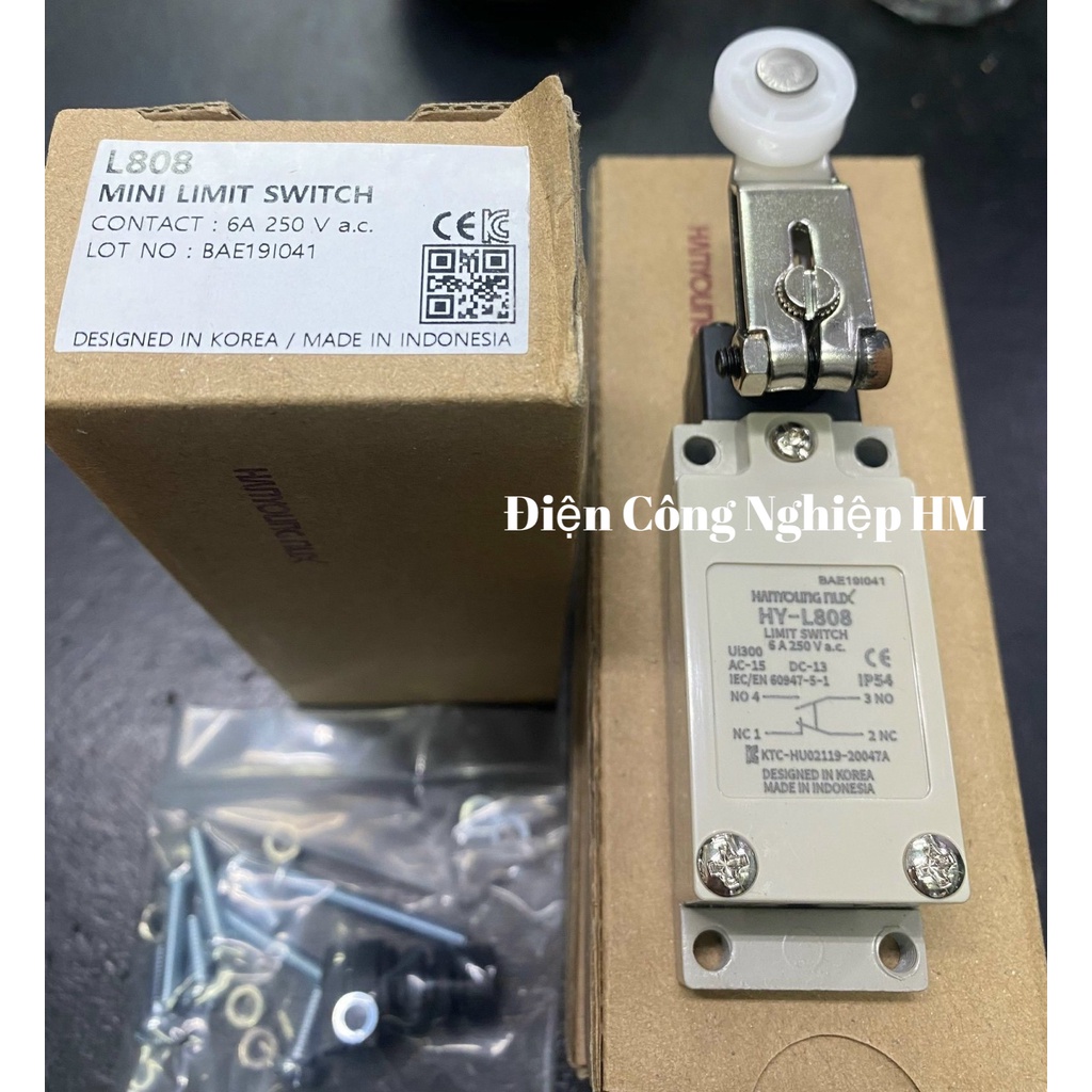 Công tắc hành trình Hanyoung 6A-250VAC HY-L804, HY-L808 Hàng Chính Hãng