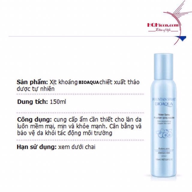 Xịt khoáng bioaqua 150ml | BigBuy360 - bigbuy360.vn