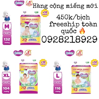 Bỉm quần bobby mega jumbo size m120/l104/xl92