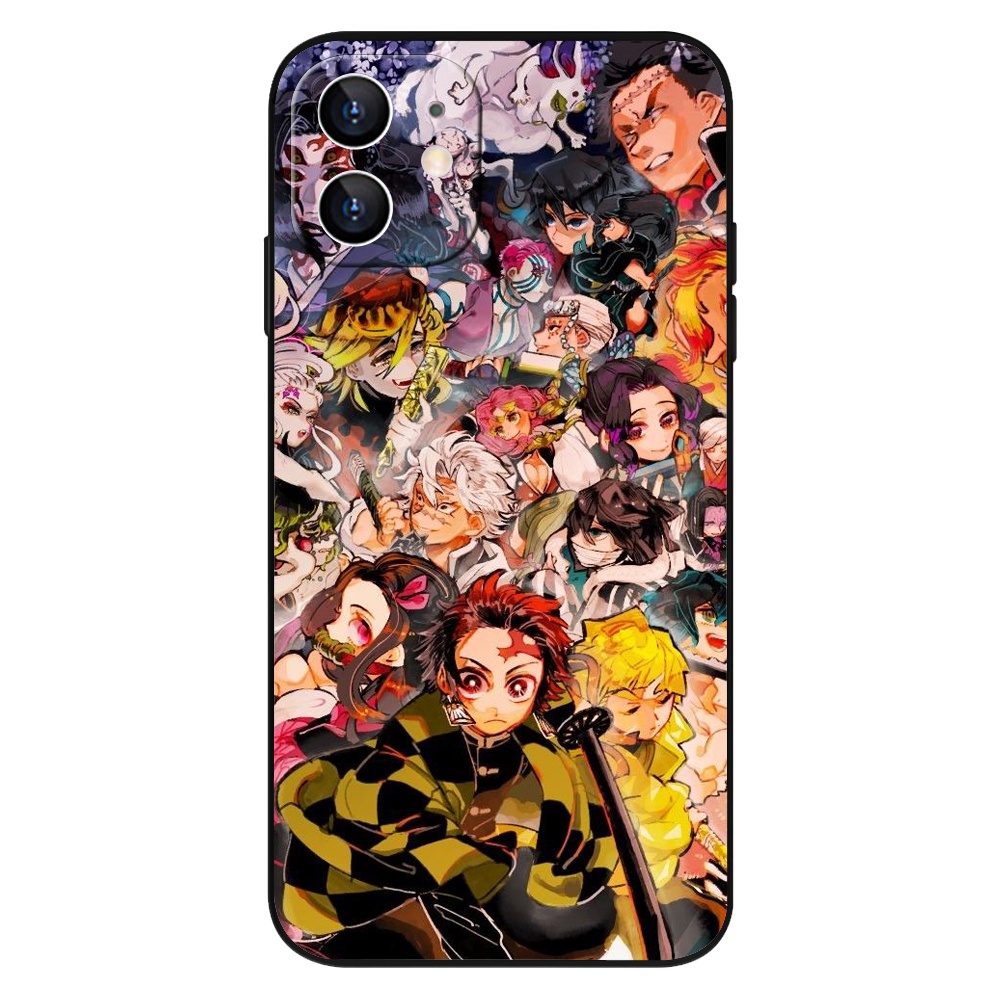 Ốp Điện Thoại Dẻo Họa Tiết Hoạt Hình Ghost Slayer Cho IPhone 13 12 11 Pro Max X XS XR XSmax 6 7 8 Plus SE 2020