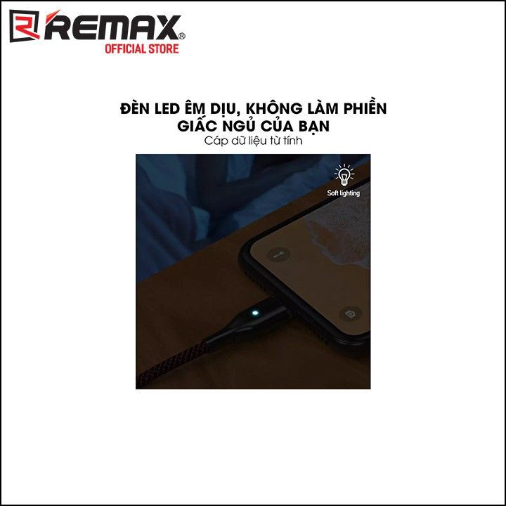 Cáp sạc nhanh Nam Châm cổng Lightning cho iPhone iPad Remax Magnets Series 3.0A Data Rc-158i