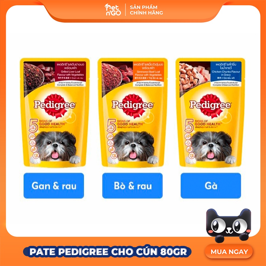 Pate Pedigree cho chó gói 80gr
