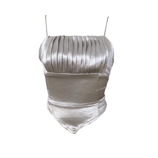 áo yếm xếp li ngực