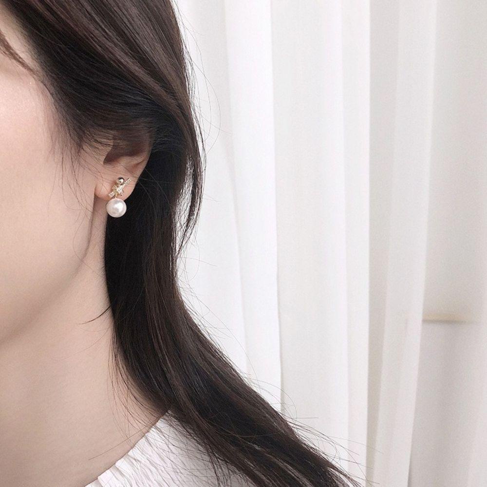 Đôi Bông Tai Đinh Tán Thời Trang Cho Nữ|Bông Tai Hình Nơ Đơn Giản Sang Trọng