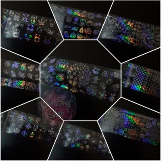 Foil hologram trang trí trang trí móng, resin, sản phẩm handmade…
