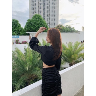 Set Áo và Váy lụa đen
