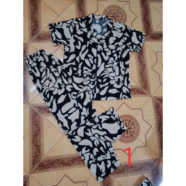 Bộ pijama lụa quần dài cho nữ vải mịn mát bông bò sữa