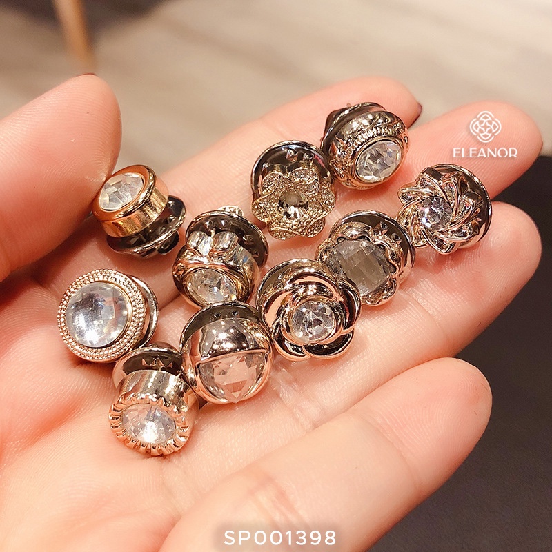 Set 10 Ghim Cài Ao Eleanor Kích Cỡ Mini Siêu Dễ Thương, Phong Cách Thời Trang Hàn Quốc