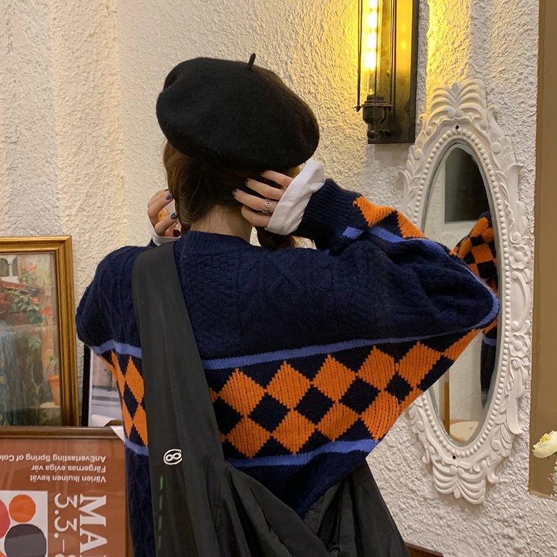 [SPOT] Cassaccoon sọc áo khoác áo choàng so với phong cách retro của Hàn Quốc