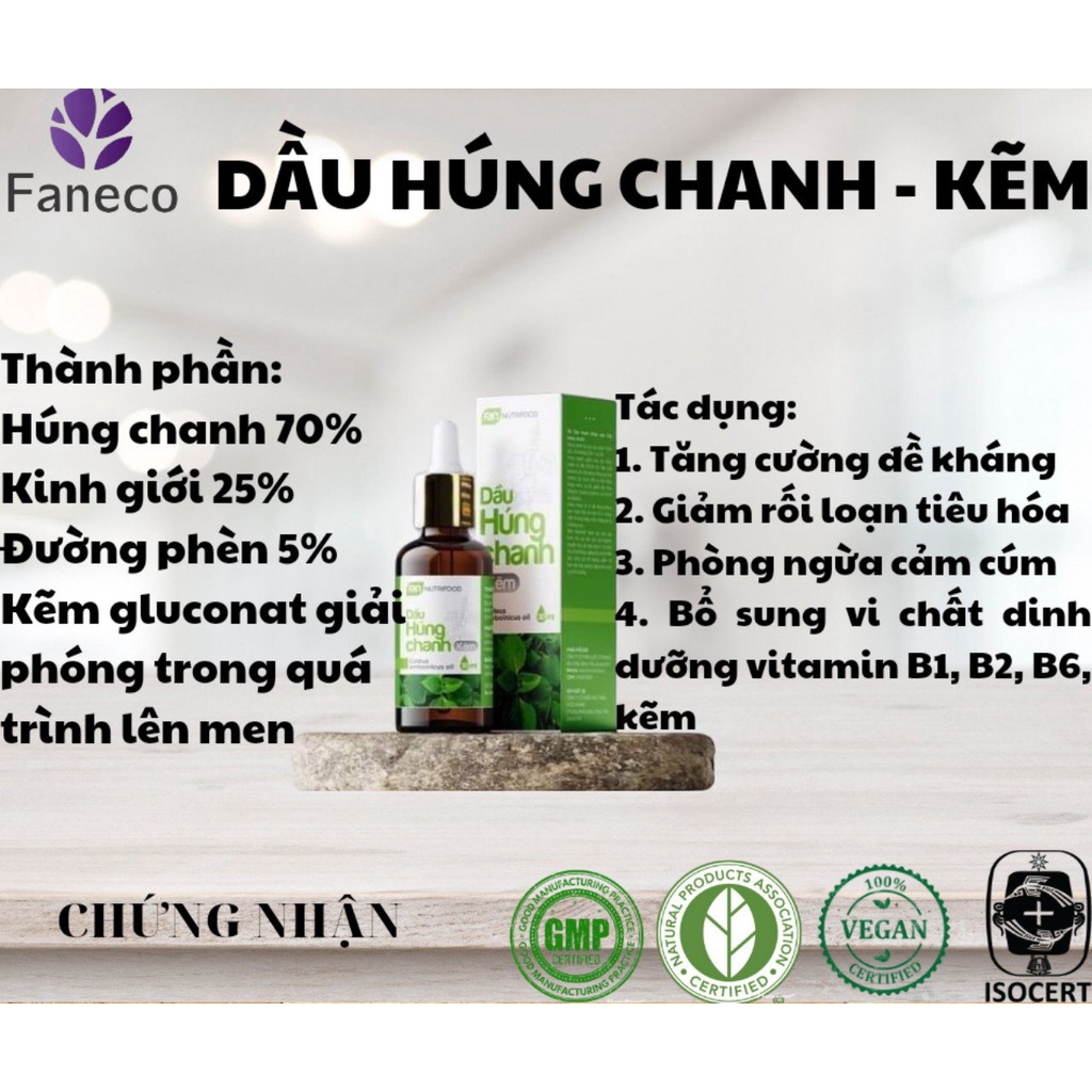 Tinh dầu FanEco húng chanh 30ml