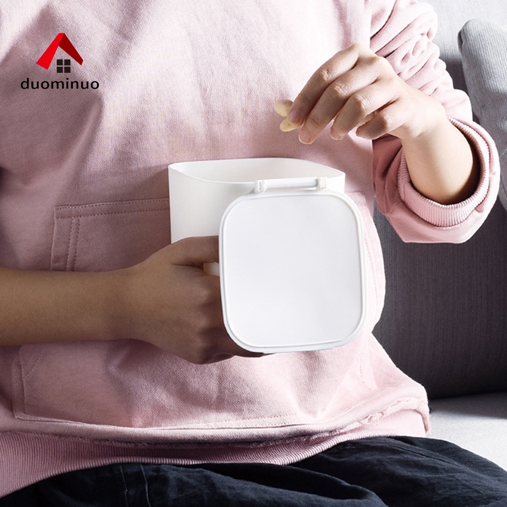 Giá Đỡ Thùng Rác Để Bàn Mini Sức Chứa Lớn Phong Cách Bắc Âu