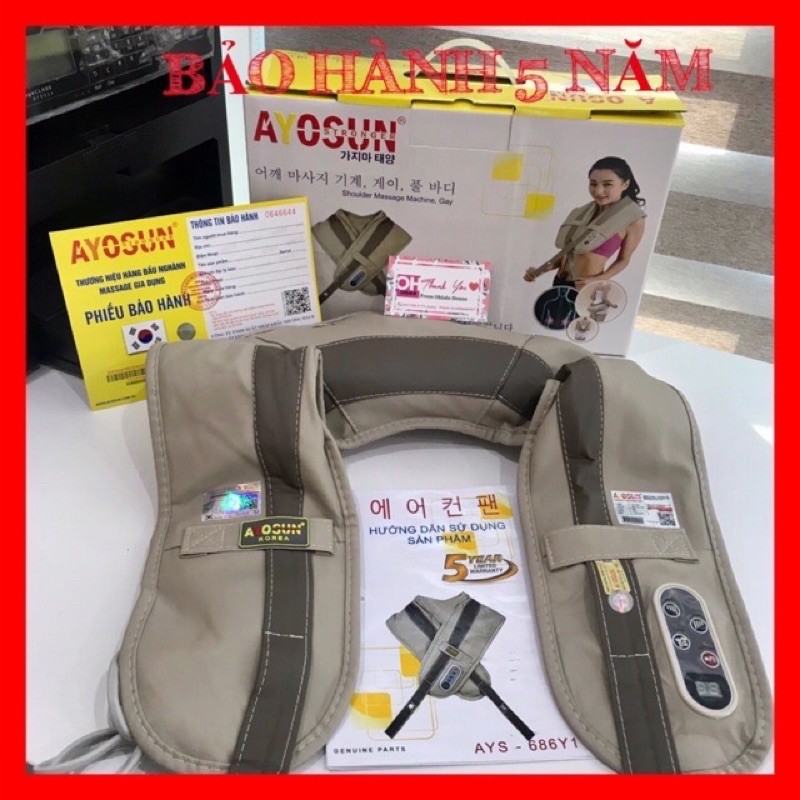 Máy massage cổ vai gáy,đấm lưng tẩm quất có sưởi ấm