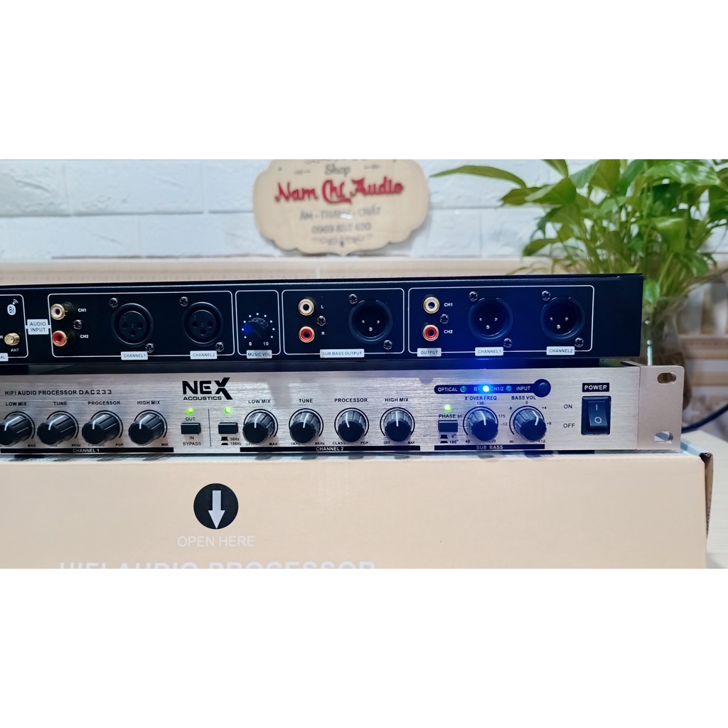 Nâng tiếng Nex Acoustic DAC 233 tích hợp giải mã cổng quang và blutooth