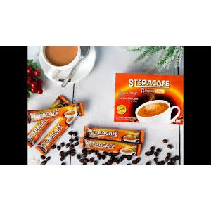 Cà phê chống lão hóa dành cho phụ nữ / hộp 15 gói - StepaCafe Women Collagen hoà tan 4in1 bổ sung collagen