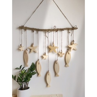 combo cá gỗ sao biển dreamcatcher 100% gỗ tự nhiên, độc đáo, sáng tạo.