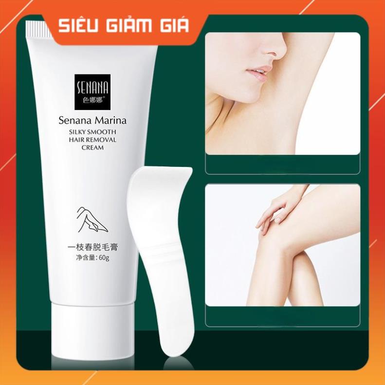 [Hàng mới về] Kem tẩy lông toàn thân SENANA nhẹ nhàng không kích ứng