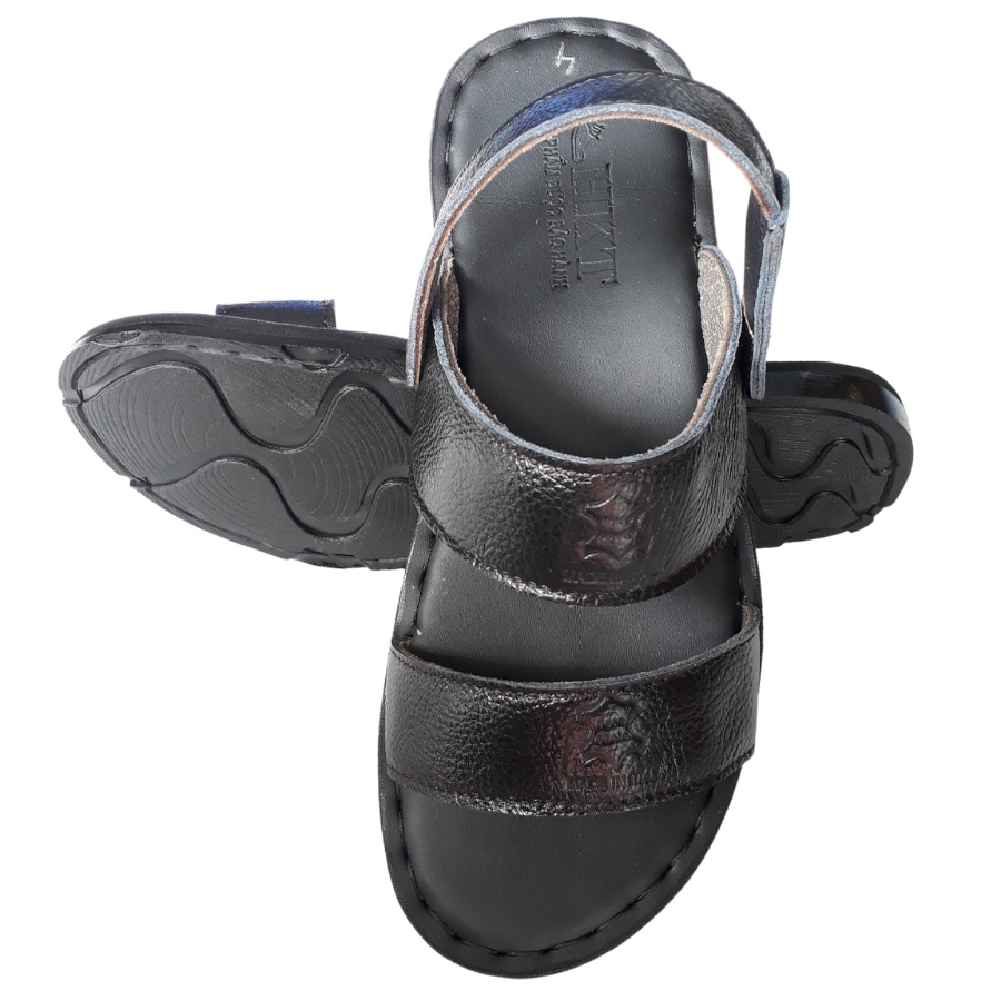 Giày Sandal Nam Big Size, Giày Sandal Nam Size Lớn 44 45 46 47 48 Da Bò Thật Cao Cấp HKT Shop