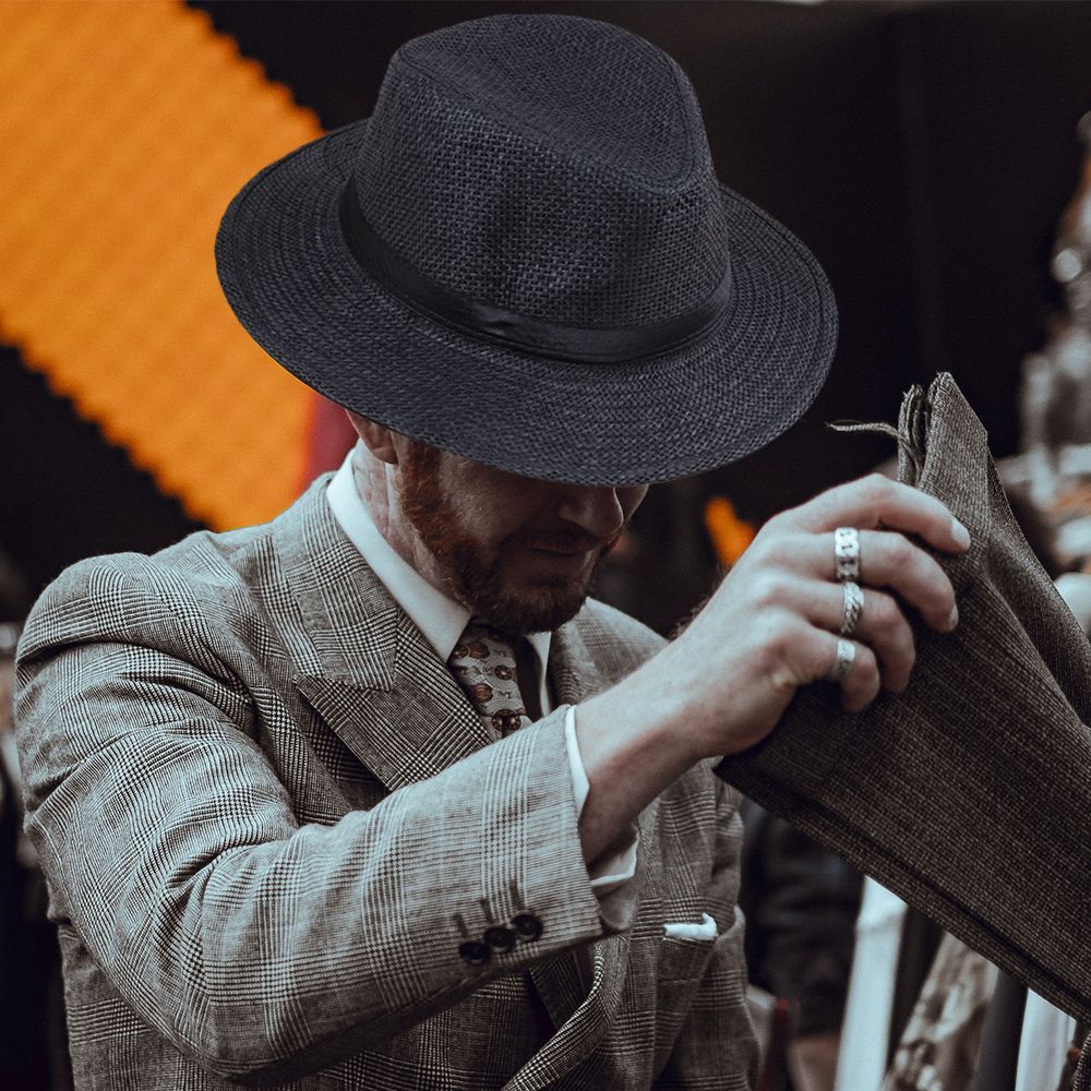 Mũ cói rộng vành che nắng thời trang mùa hè dành cho nam