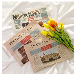 Phụ kiện chụp ảnh- Báo tiếng Anh vintage - đạo cụ chụp ảnh sản phẩm thời trang chụp mẫu