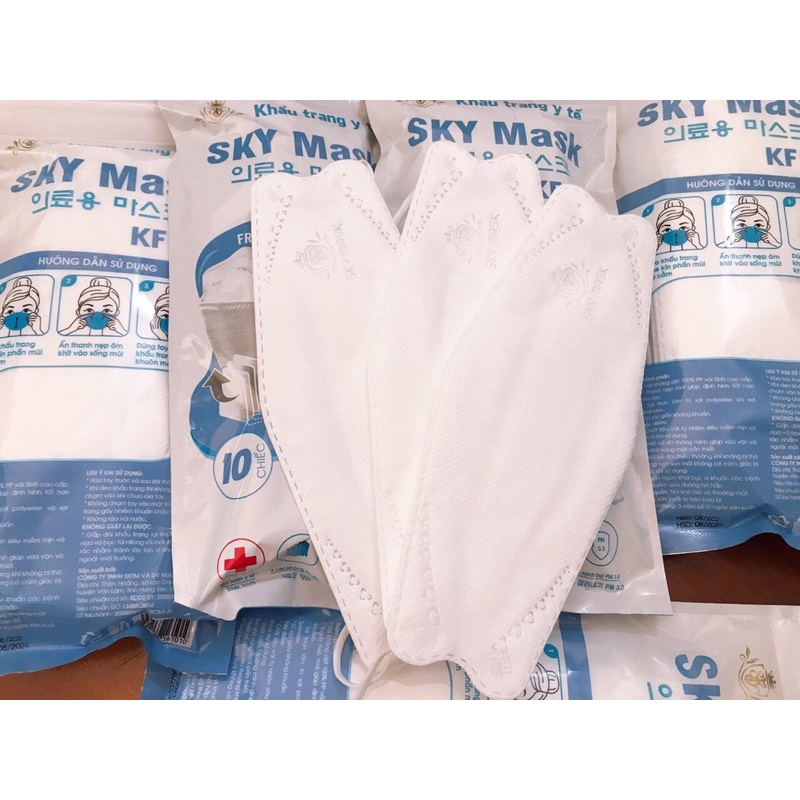 Set 10 chiếc khẩu trang 4D SKY MASK KHÁNG KHUẨN | BigBuy360 - bigbuy360.vn