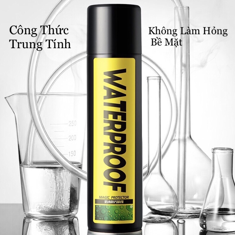 Xịt Nano Chống Thấm Nước, Chất Bẩn Cho Giày WATERPROOF Magic Protector 300ml