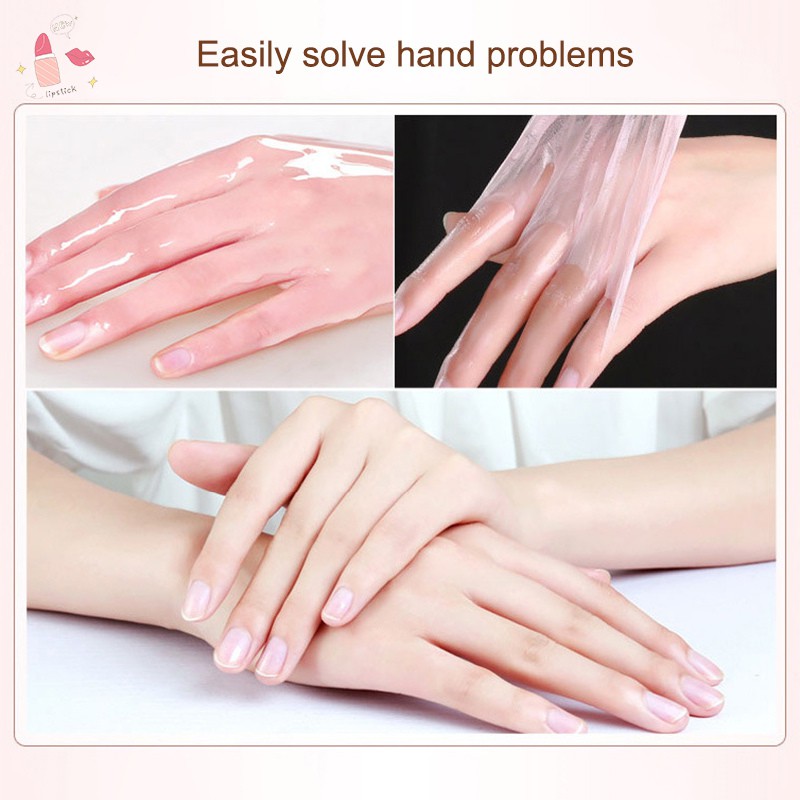 [Hàng mới về] Mặt nạ tay dạng lột chiết xuất hoa hồng dưỡng ẩm trắng da và tẩy da chết | BigBuy360 - bigbuy360.vn