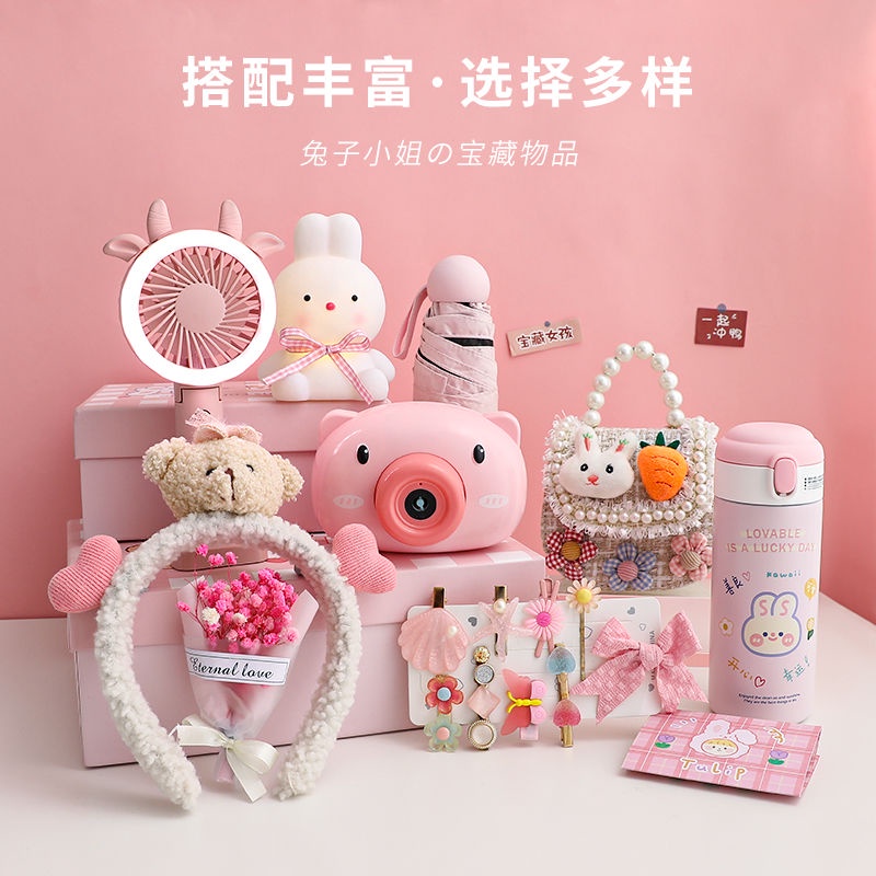 Quạt Mini In Họa Tiết Hoạt Hình Dễ Thương Dùng Làm Quà Tặng Sinh Nhật Cho Bé 4 5 7 8 Tuổi