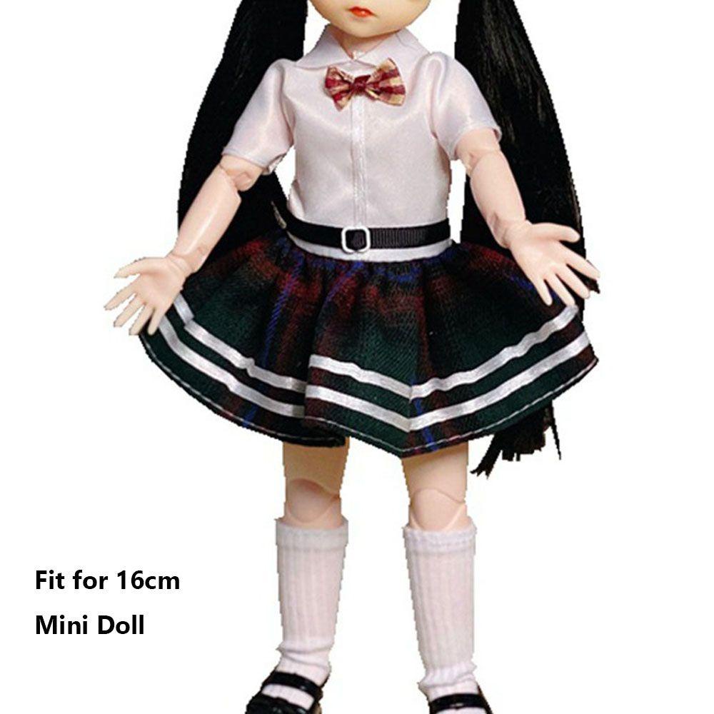Bộ Quần Áo Búp Bê Mini 16cm 13 Khớp Động Xinh Xắn