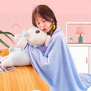 (HOẢ TỐC) Gấu bông thỏ kèm mền 2in1 siêu đáng yêu