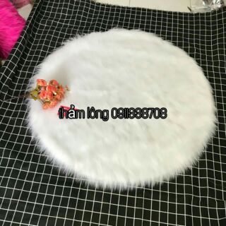 Thảm lông trắng  lông dài hồ ly siêu đẹp