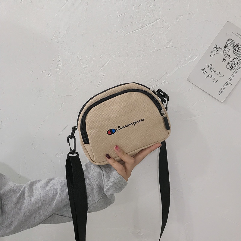 Túi Đeo Chéo Bằng Vải Canvas Thiết Kế Mới Năng Động Thời Trang Dành Cho Nữ