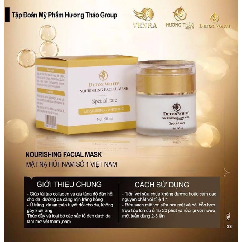 Mặt nạ hút chân nám detox white Hương Thảo group