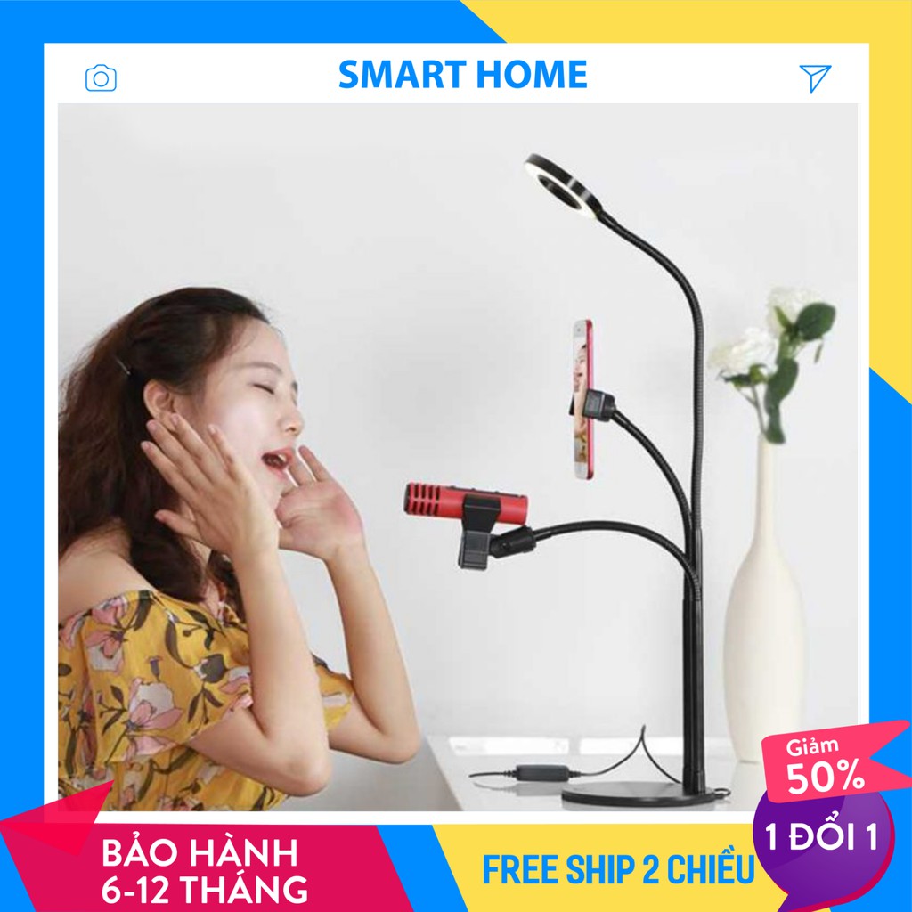 🌻FREESHIP🌻Bộ Livestream Kiêm Đèn Đọc Sách 3 Chế Độ