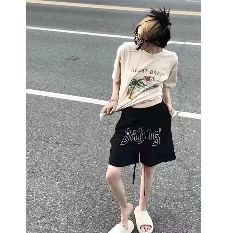 ◈✒♤Quần Short Dáng Rộng In Họa Tiết Dân Tộc Kiểu Retro Mỹ Thời Trang Mùa Hè Mới Cho Nữ