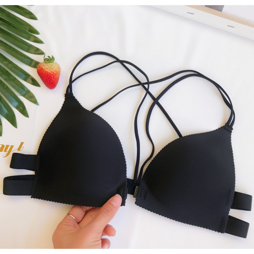 Áo ngực su đúc cài trước đệm mút hình bàn tay nâng đẩy ngực Chất đúc su êm mềm mặc vô cùng thoải mái nhẹ nhàng- B810