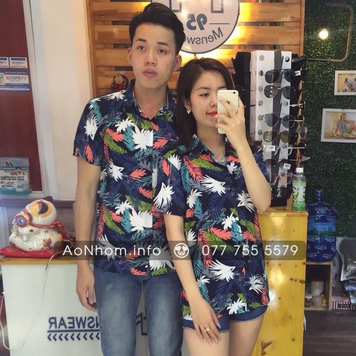 [Mã FAMAYMA2 giảm 10K đơn 50K] 🌿 Áo sơ mi đi biển mềm mát - Lá cây #06 | BigBuy360 - bigbuy360.vn