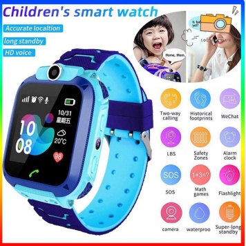 Ready Stock Q12 Đồng hồ thông minh định vị cho trẻ em Đồng hồ thông minh gắn thoại 1.44 inch *FEEL