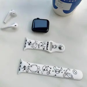 Hoạt Hình Dây Đeo Silicon Cho Đồng Hồ Thông Minh Apple Watch Series 6 SE 6 5 4 3 2 1 (38 / 40 / 42 / 44mm)